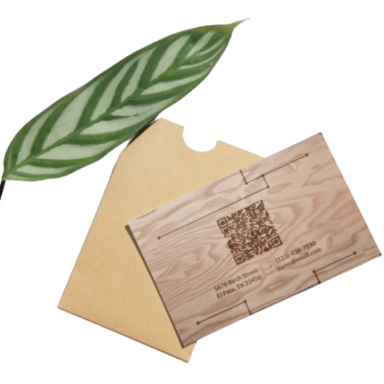 Tarjetas de madera